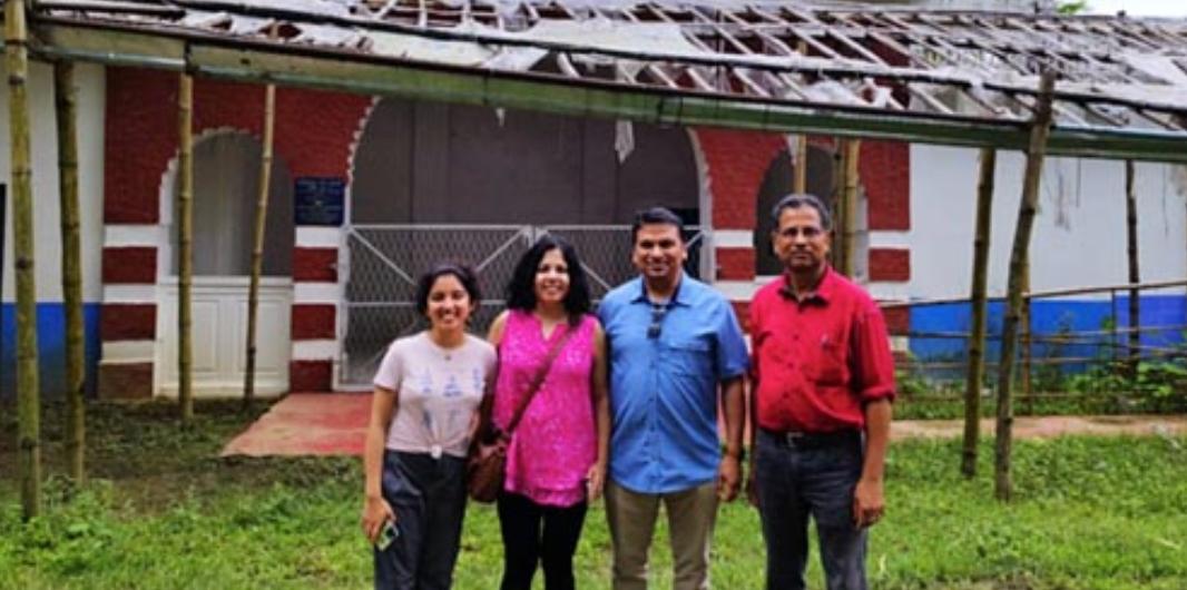 Bagaan Chai Founding Team at Historic Tea Estate in Assam India - Ethical Tea Production Heritage